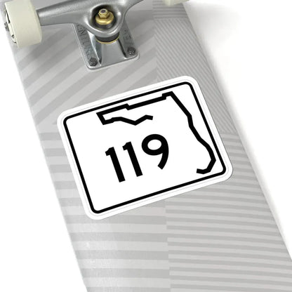Florida 119 (Florida) (Road Sign) STICKER Vinyl Kiss-Cut Decal - The Sticker Space
