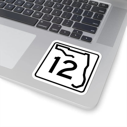 Florida 12 (Florida) (Road Sign) STICKER Vinyl Kiss-Cut Decal - The Sticker Space