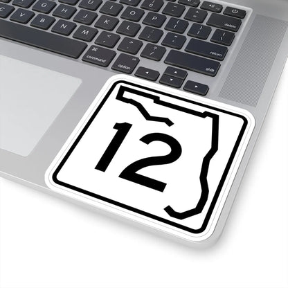 Florida 12 (Florida) (Road Sign) STICKER Vinyl Kiss-Cut Decal - The Sticker Space