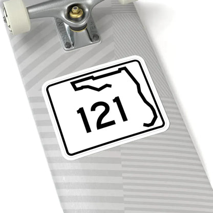 Florida 121 (Florida) (Road Sign) STICKER Vinyl Kiss-Cut Decal - The Sticker Space