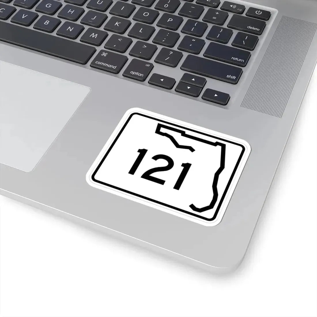 Florida 121 (Florida) (Road Sign) STICKER Vinyl Kiss-Cut Decal - The Sticker Space