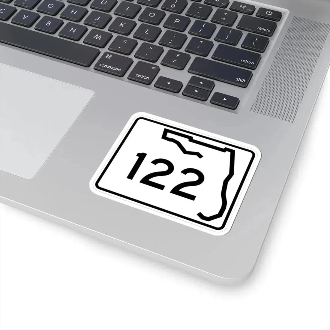 Florida 122 (Florida) (Road Sign) STICKER Vinyl Kiss-Cut Decal - The Sticker Space