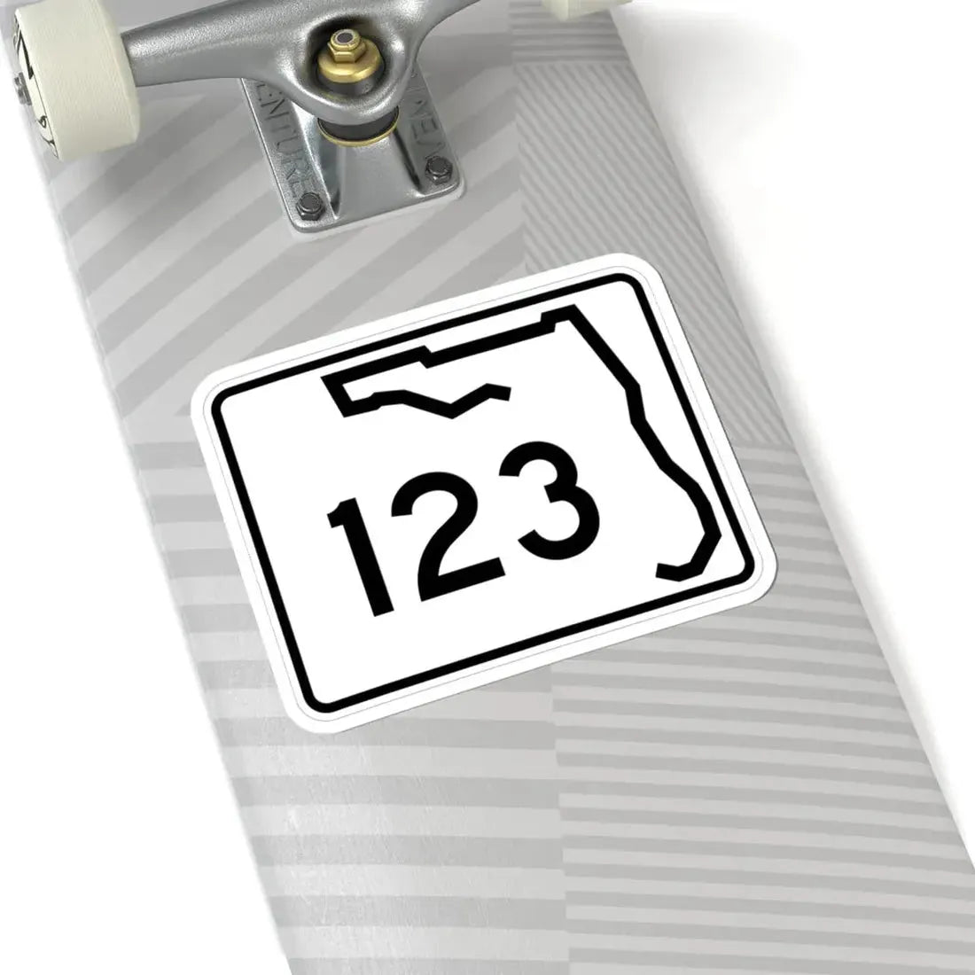Florida 123 (Florida) (Road Sign) STICKER Vinyl Kiss-Cut Decal - The Sticker Space