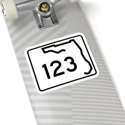Florida 123 (Florida) (Road Sign) STICKER Vinyl Kiss-Cut Decal - The Sticker Space
