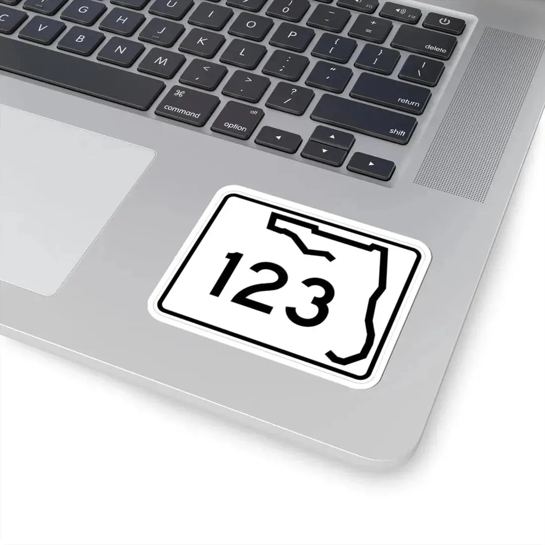 Florida 123 (Florida) (Road Sign) STICKER Vinyl Kiss-Cut Decal - The Sticker Space