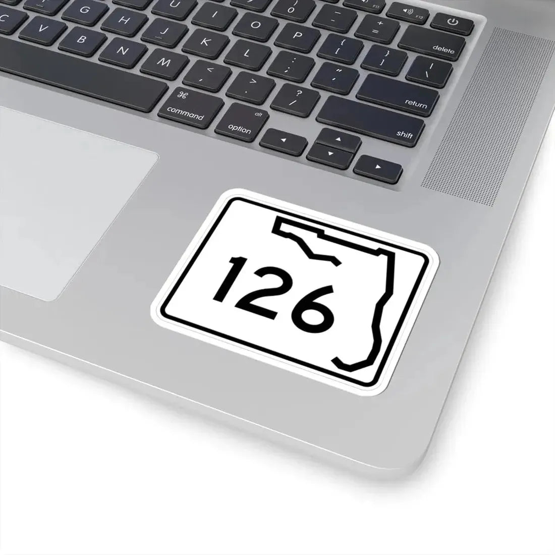 Florida 126 (Florida) (Road Sign) STICKER Vinyl Kiss-Cut Decal - The Sticker Space