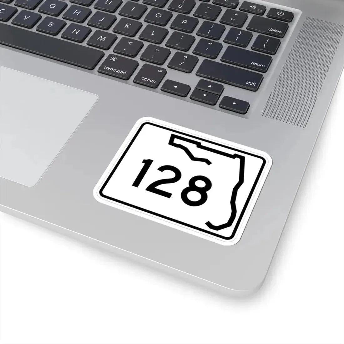 Florida 128 (Florida) (Road Sign) STICKER Vinyl Kiss-Cut Decal - The Sticker Space