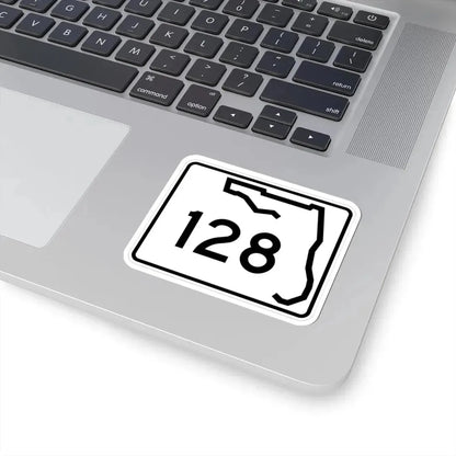 Florida 128 (Florida) (Road Sign) STICKER Vinyl Kiss-Cut Decal - The Sticker Space