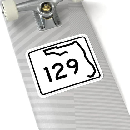 Florida 129 (Florida) (Road Sign) STICKER Vinyl Kiss-Cut Decal - The Sticker Space