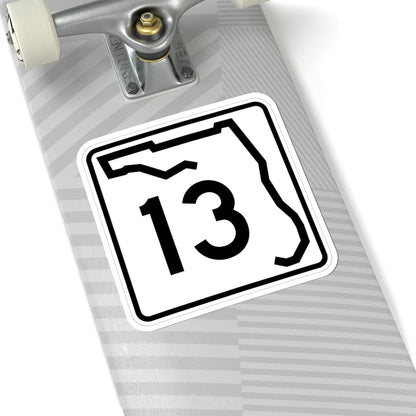 Florida 13 (Florida) (Road Sign) STICKER Vinyl Kiss-Cut Decal - The Sticker Space