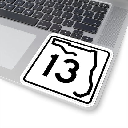 Florida 13 (Florida) (Road Sign) STICKER Vinyl Kiss-Cut Decal - The Sticker Space