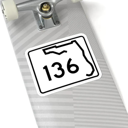 Florida 136 (Florida) (Road Sign) STICKER Vinyl Kiss-Cut Decal - The Sticker Space