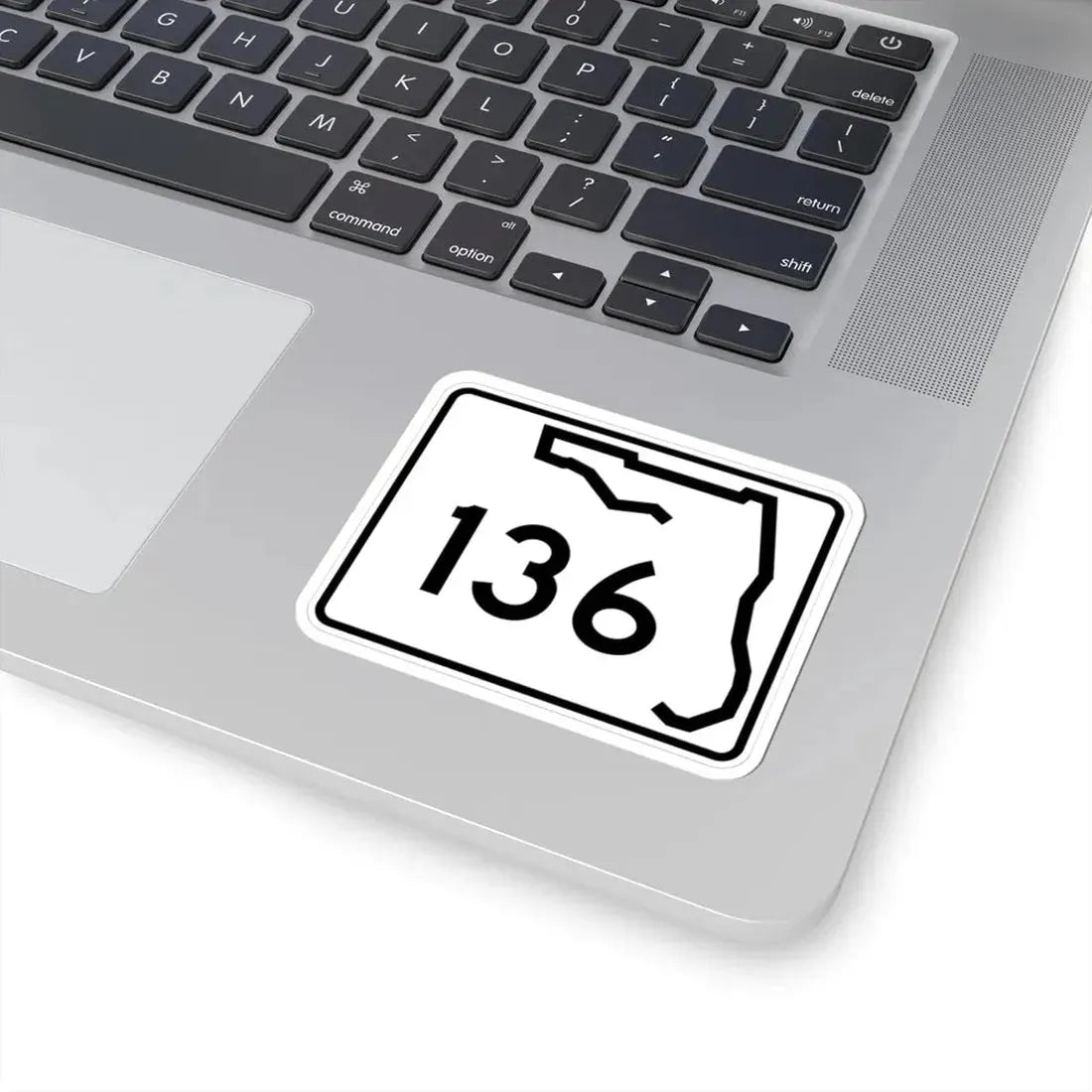 Florida 136 (Florida) (Road Sign) STICKER Vinyl Kiss-Cut Decal - The Sticker Space