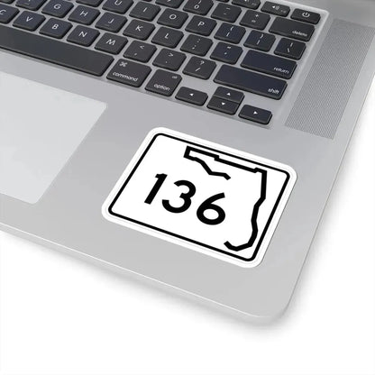 Florida 136 (Florida) (Road Sign) STICKER Vinyl Kiss-Cut Decal - The Sticker Space