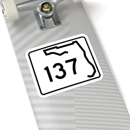 Florida 137 (Florida) (Road Sign) STICKER Vinyl Kiss-Cut Decal - The Sticker Space