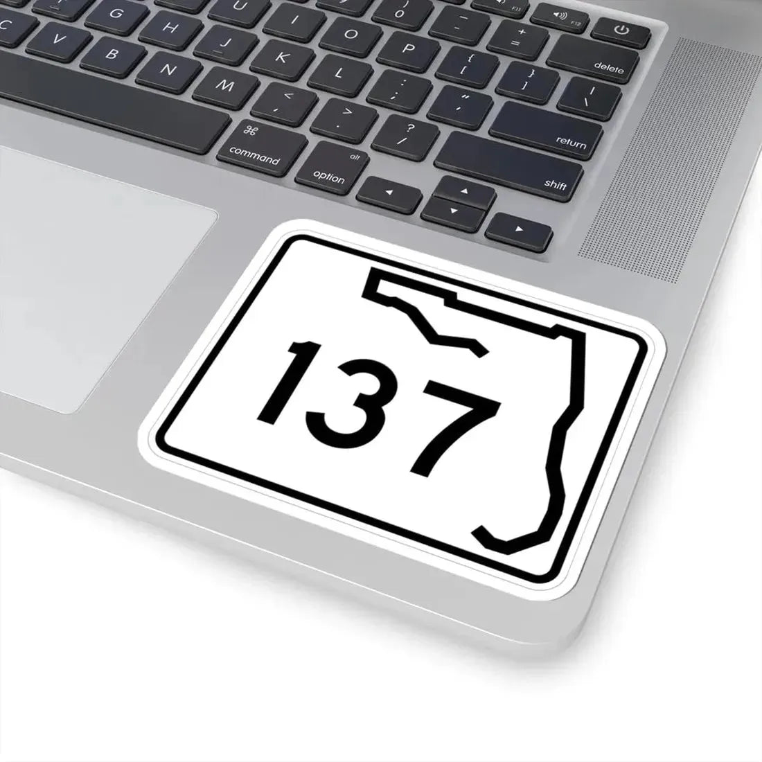 Florida 137 (Florida) (Road Sign) STICKER Vinyl Kiss-Cut Decal - The Sticker Space