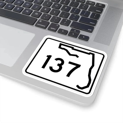 Florida 137 (Florida) (Road Sign) STICKER Vinyl Kiss-Cut Decal - The Sticker Space