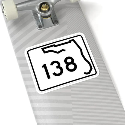Florida 138 (Florida) (Road Sign) STICKER Vinyl Kiss-Cut Decal - The Sticker Space