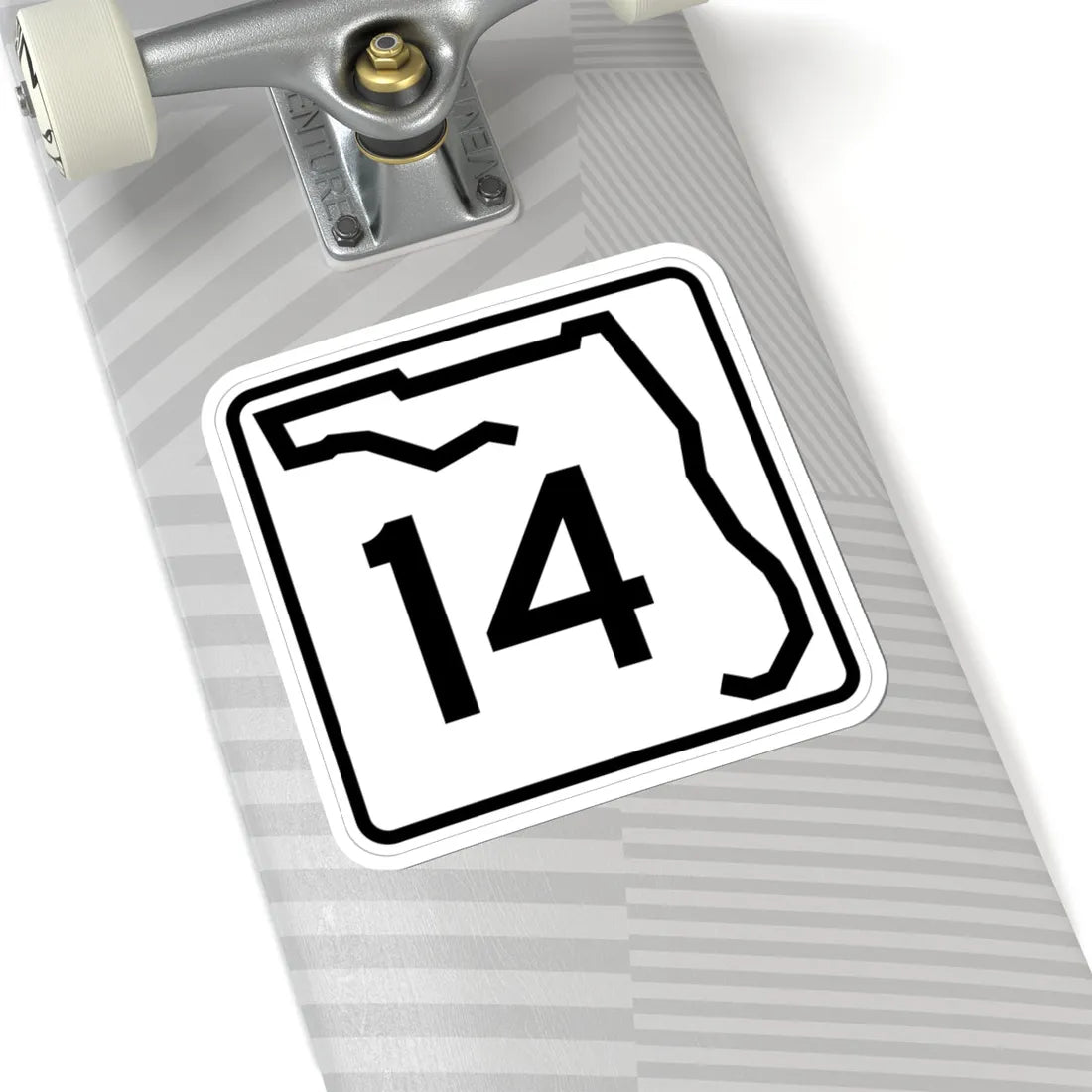 Florida 14 (Florida) (Road Sign) STICKER Vinyl Kiss-Cut Decal - The Sticker Space