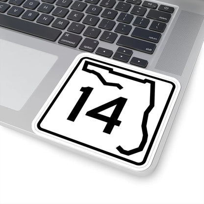 Florida 14 (Florida) (Road Sign) STICKER Vinyl Kiss-Cut Decal - The Sticker Space