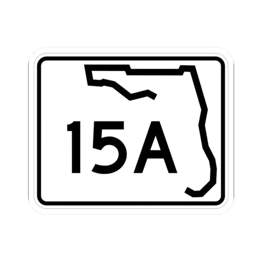 Florida 15A (Florida) (Road Sign) STICKER Vinyl Kiss-Cut Decal 2 Inch White - The Sticker Space
