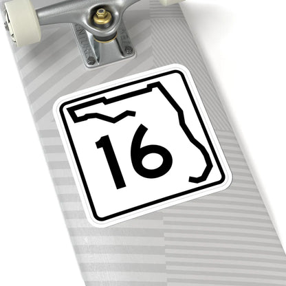 Florida 16 (Florida) (Road Sign) STICKER Vinyl Kiss-Cut Decal - The Sticker Space