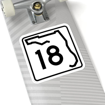 Florida 18 (Florida) (Road Sign) STICKER Vinyl Kiss-Cut Decal - The Sticker Space
