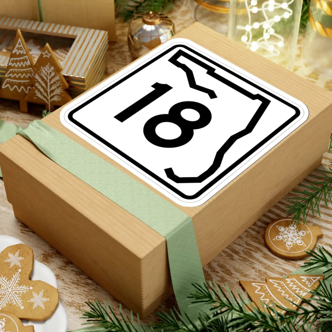 Florida 18 (Florida) (Road Sign) STICKER Vinyl Kiss-Cut Decal - The Sticker Space