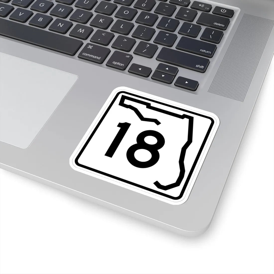 Florida 18 (Florida) (Road Sign) STICKER Vinyl Kiss-Cut Decal - The Sticker Space