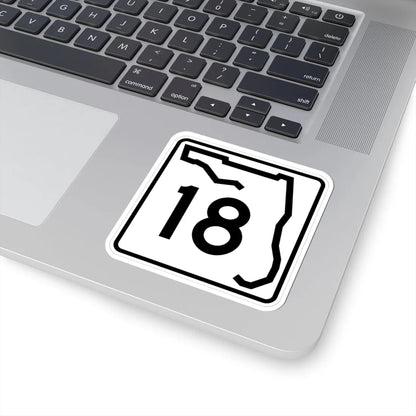 Florida 18 (Florida) (Road Sign) STICKER Vinyl Kiss-Cut Decal - The Sticker Space