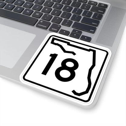 Florida 18 (Florida) (Road Sign) STICKER Vinyl Kiss-Cut Decal - The Sticker Space