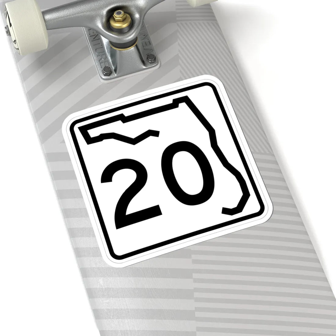 Florida 20 (Florida) (Road Sign) STICKER Vinyl Kiss-Cut Decal - The Sticker Space