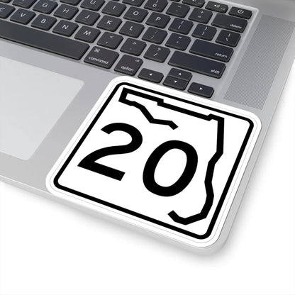 Florida 20 (Florida) (Road Sign) STICKER Vinyl Kiss-Cut Decal - The Sticker Space