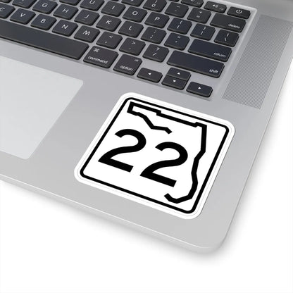 Florida 22 (Florida) (Road Sign) STICKER Vinyl Kiss-Cut Decal - The Sticker Space