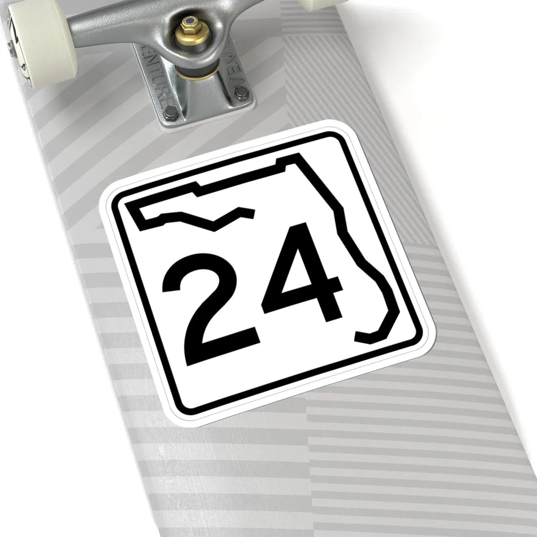 Florida 24 (Florida) (Road Sign) STICKER Vinyl Kiss-Cut Decal - The Sticker Space