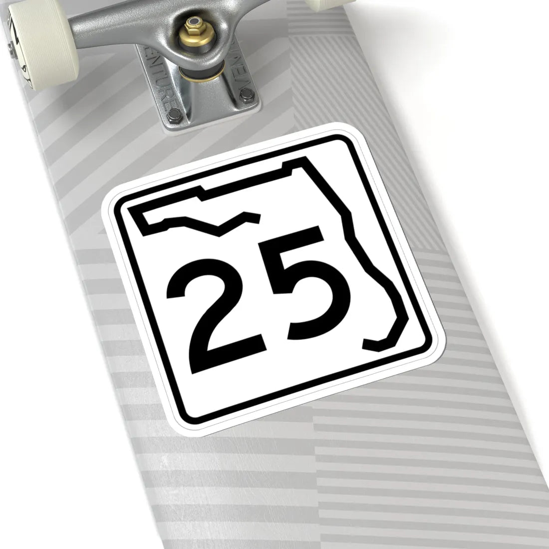 Florida 25 (Florida) (Road Sign) STICKER Vinyl Kiss-Cut Decal - The Sticker Space