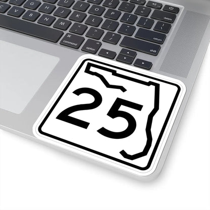 Florida 25 (Florida) (Road Sign) STICKER Vinyl Kiss-Cut Decal - The Sticker Space