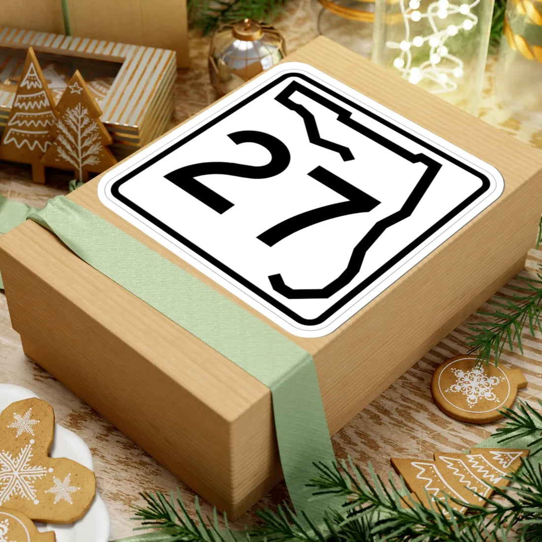 Florida 27 (Florida) (Road Sign) STICKER Vinyl Kiss-Cut Decal - The Sticker Space