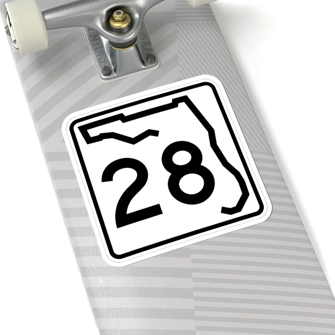 Florida 28 (Florida) (Road Sign) STICKER Vinyl Kiss-Cut Decal - The Sticker Space