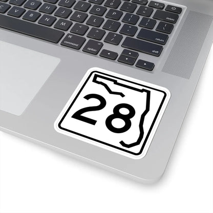 Florida 28 (Florida) (Road Sign) STICKER Vinyl Kiss-Cut Decal - The Sticker Space