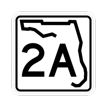 Florida 2A (Florida) (Road Sign) STICKER Vinyl Kiss-Cut Decal 3 Inch White - The Sticker Space