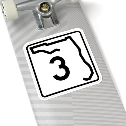 Florida 3 (Florida) (Road Sign) STICKER Vinyl Kiss-Cut Decal - The Sticker Space