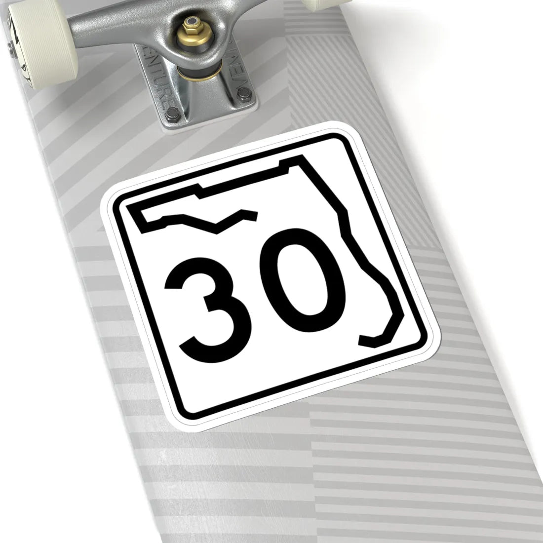 Florida 30 (Florida) (Road Sign) STICKER Vinyl Kiss-Cut Decal - The Sticker Space