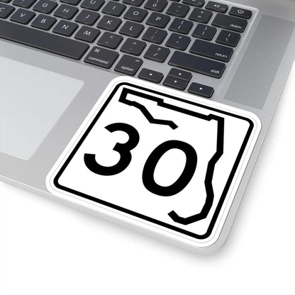 Florida 30 (Florida) (Road Sign) STICKER Vinyl Kiss-Cut Decal - The Sticker Space
