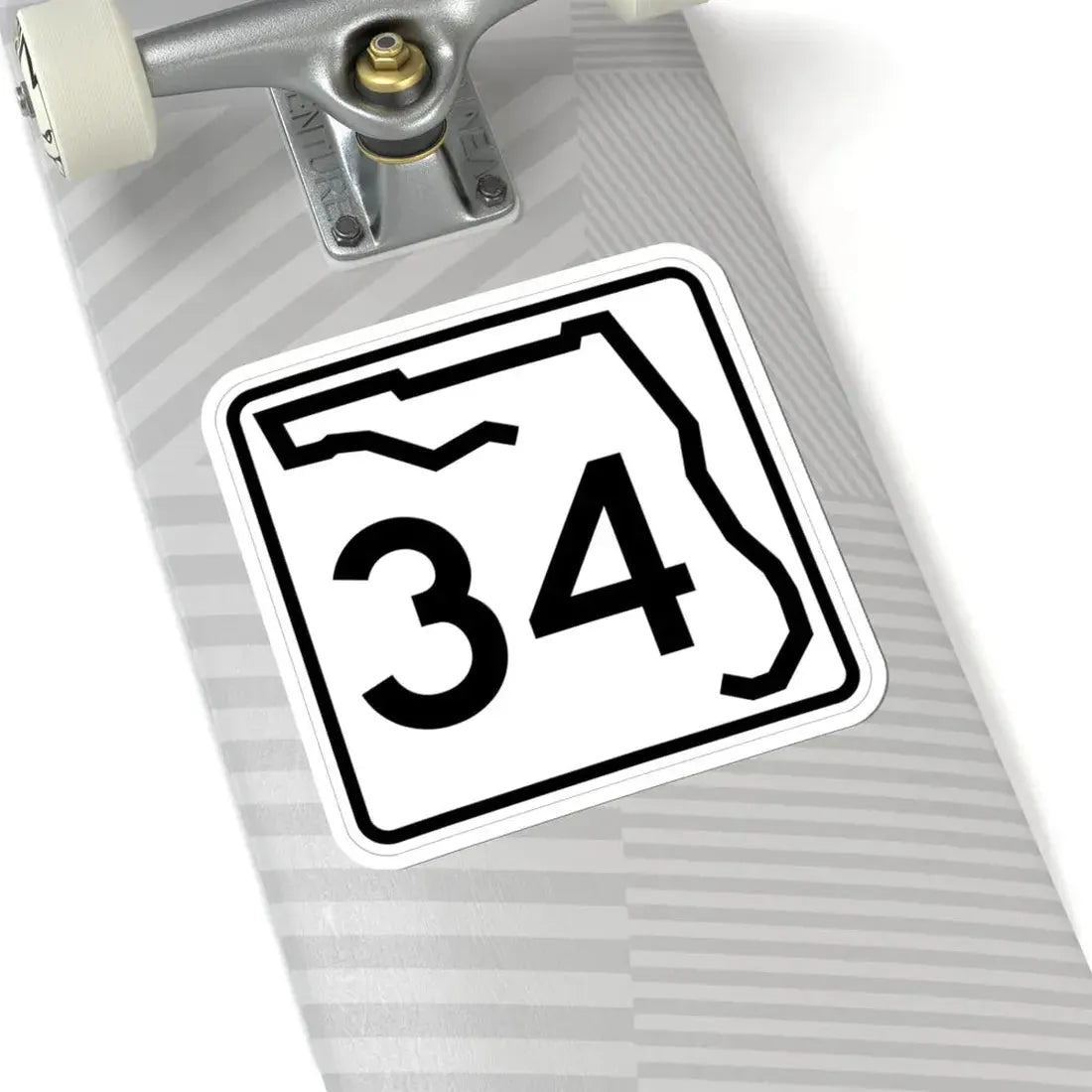 Florida 34 (Florida) (Road Sign) STICKER Vinyl Kiss-Cut Decal - The Sticker Space