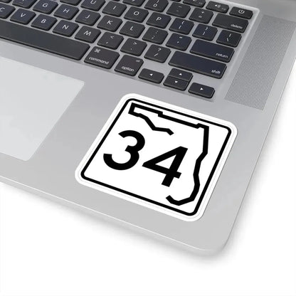 Florida 34 (Florida) (Road Sign) STICKER Vinyl Kiss-Cut Decal - The Sticker Space