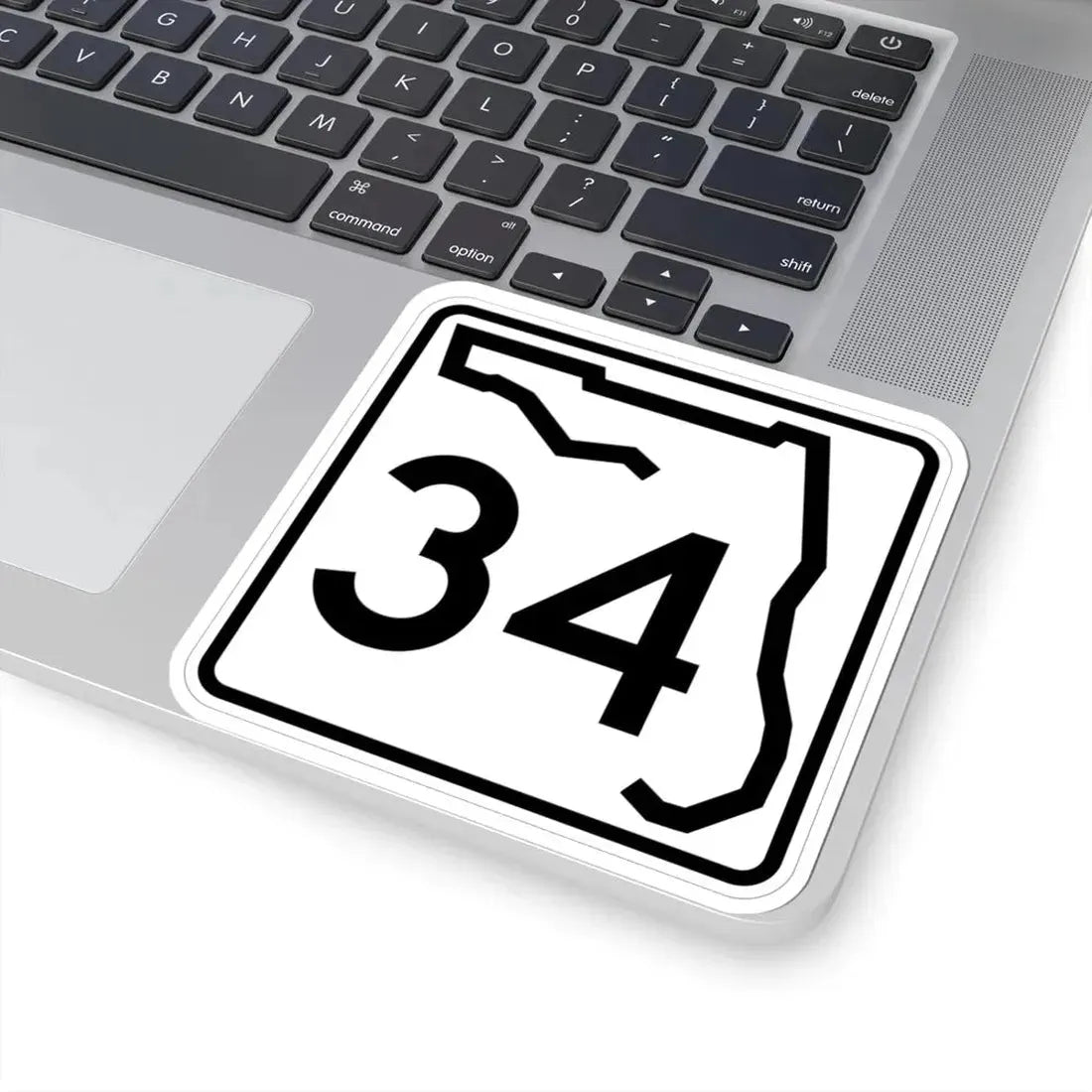 Florida 34 (Florida) (Road Sign) STICKER Vinyl Kiss-Cut Decal - The Sticker Space