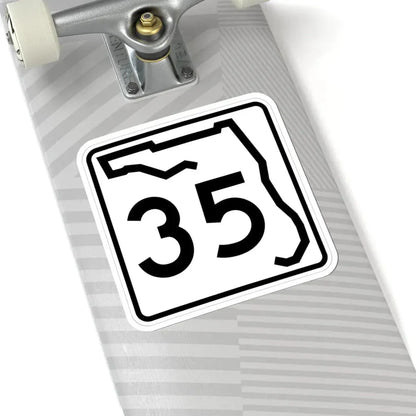 Florida 35 (Florida) (Road Sign) STICKER Vinyl Kiss-Cut Decal - The Sticker Space