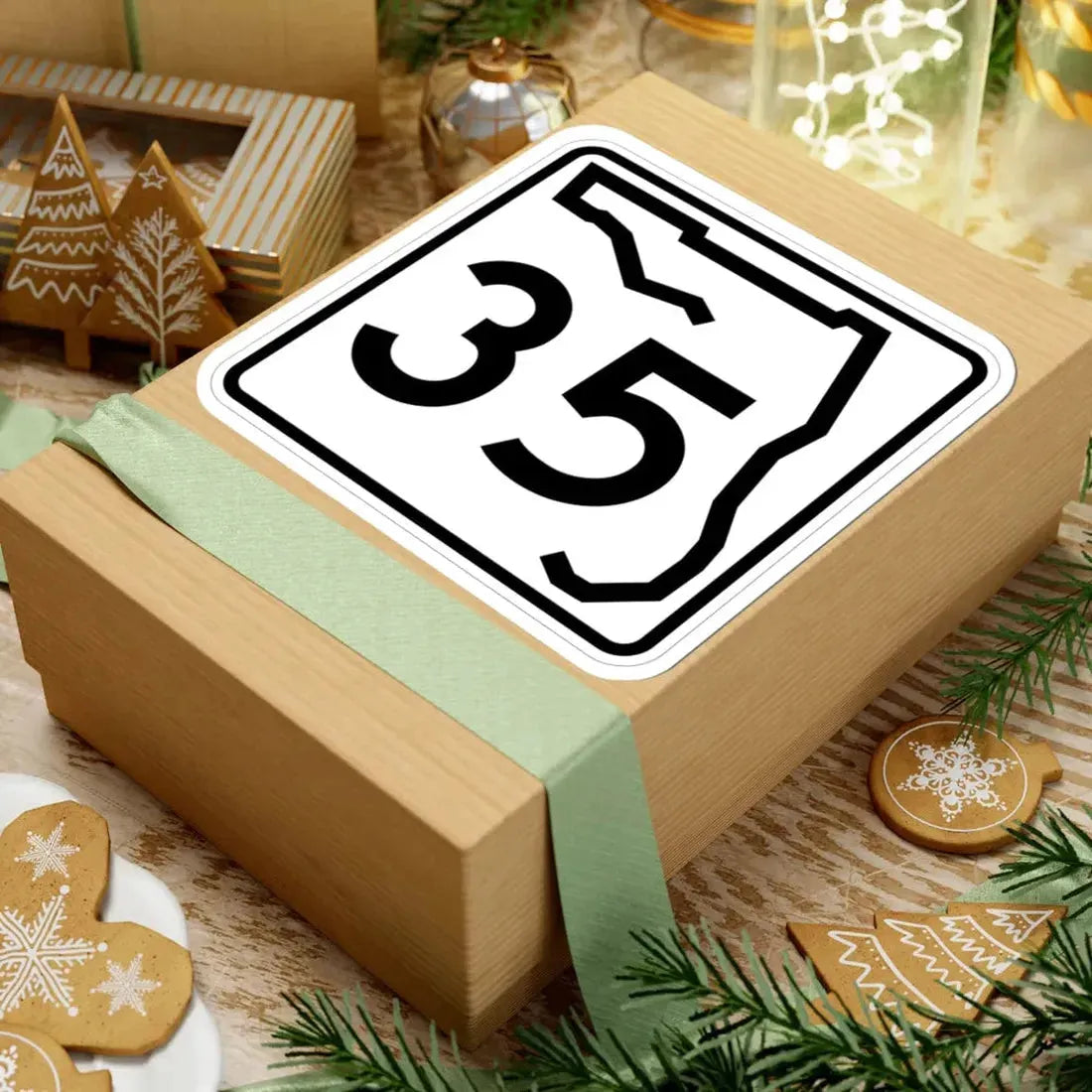 Florida 35 (Florida) (Road Sign) STICKER Vinyl Kiss-Cut Decal - The Sticker Space