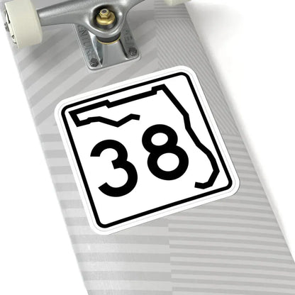 Florida 38 (Florida) (Road Sign) STICKER Vinyl Kiss-Cut Decal - The Sticker Space